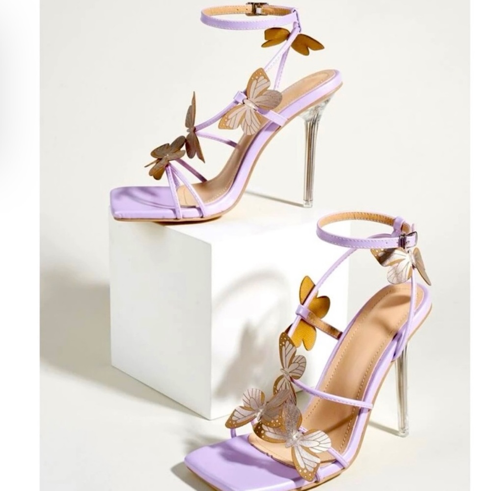 Butterfly stiletto heels